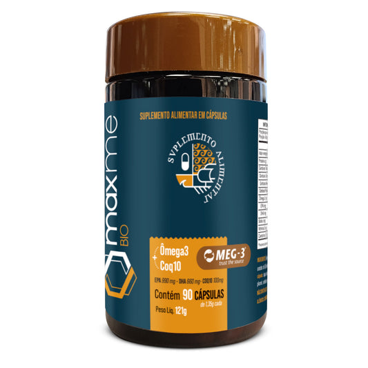 Maxme Ômega3 + Coq10 90 Cápsulas