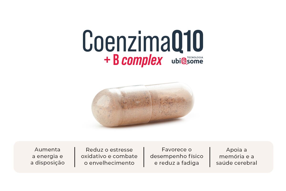 Cápsula de CoQ10 e B Complex - como tomar coenzima Q10