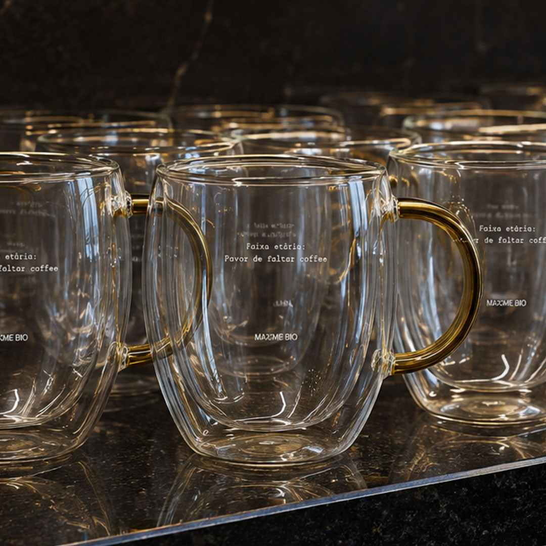 Caneca de Vidro Coffee