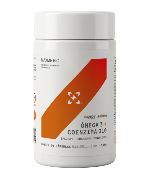 Maxme Ômega3 + CoQ10: energia, foco e suporte à saúde cardiovascular