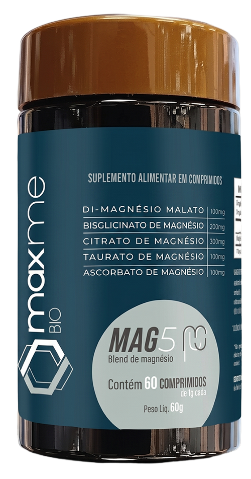 Maxme Mag5: cinco magnésios para mais energia, músculos e equilíbrio