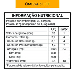 Maxme Ômega3 Life 60 Cápsulas