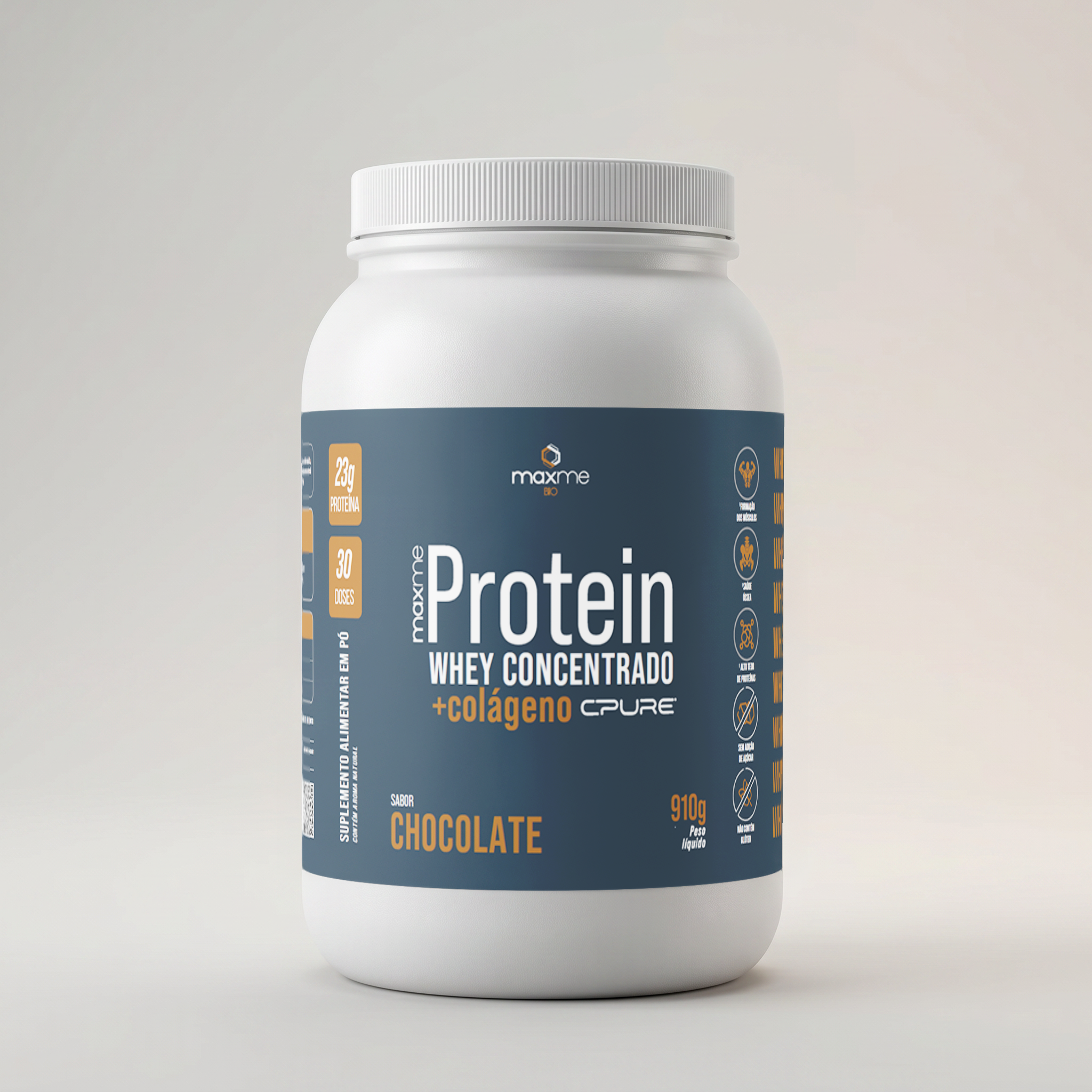 Whey Protein Concentrado + Colágeno Cpure 910g