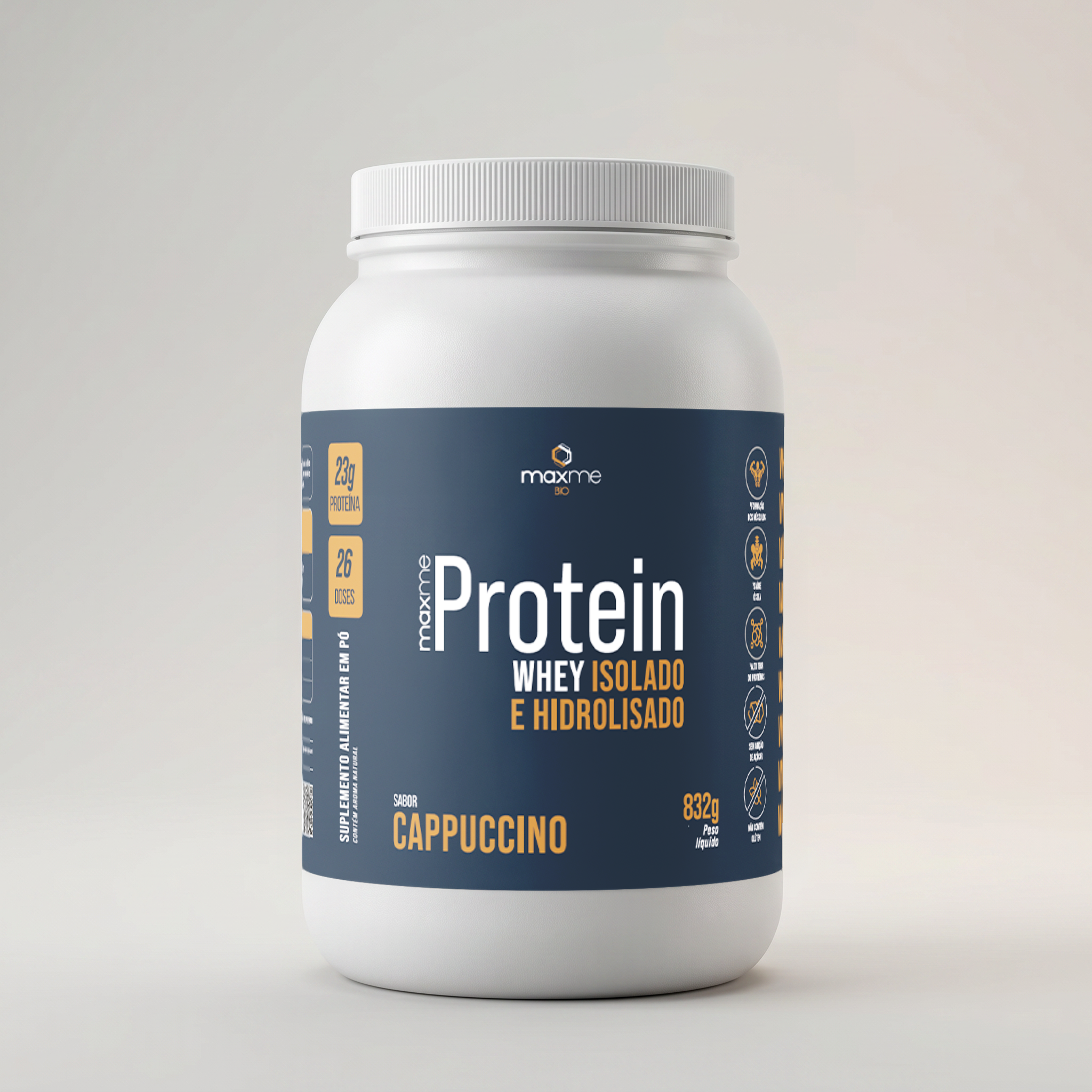 Whey Protein Isolado e Hidrolisado 832g