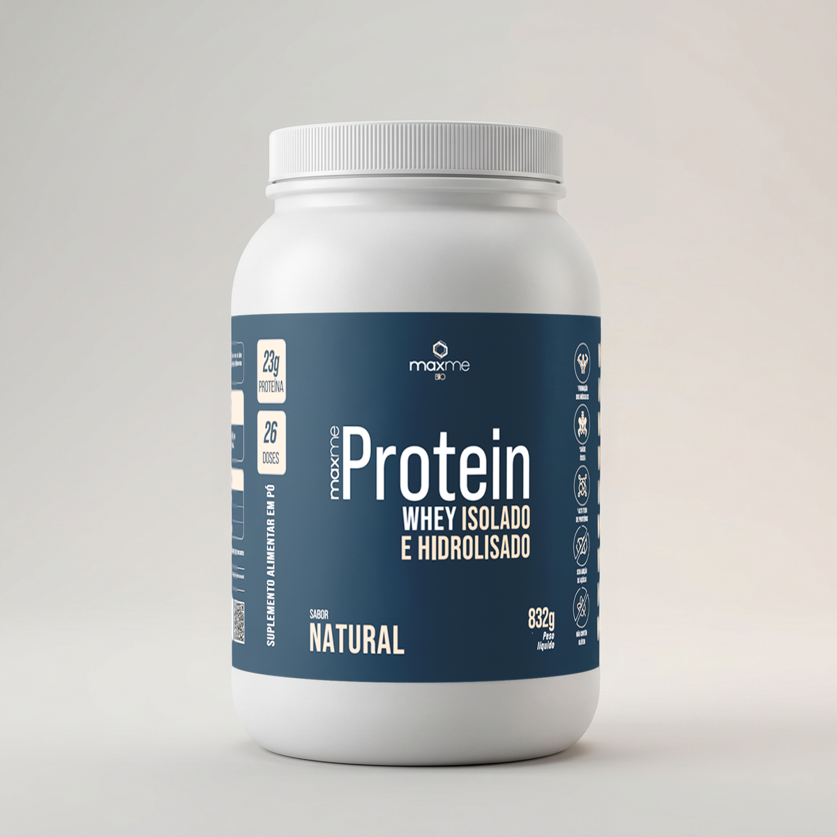 Whey Protein Isolado e Hidrolisado 832g
